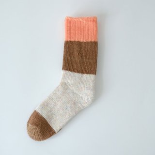 ASEEDONCLOUD | seasonal socks (pink orange) | å  ۿ ɥ󥯥饦 