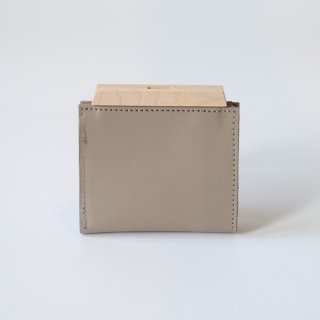 yuruku (륯) | Wood Plate Folder Half Wallet 2 (gray)  |  쥶åȡ̵ ץ  