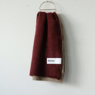 decka -clothing- | Knitted Scarf | Bicolor (redecru) 45x180cm | ǥ ˥åȥ ޥե顼 Х顼