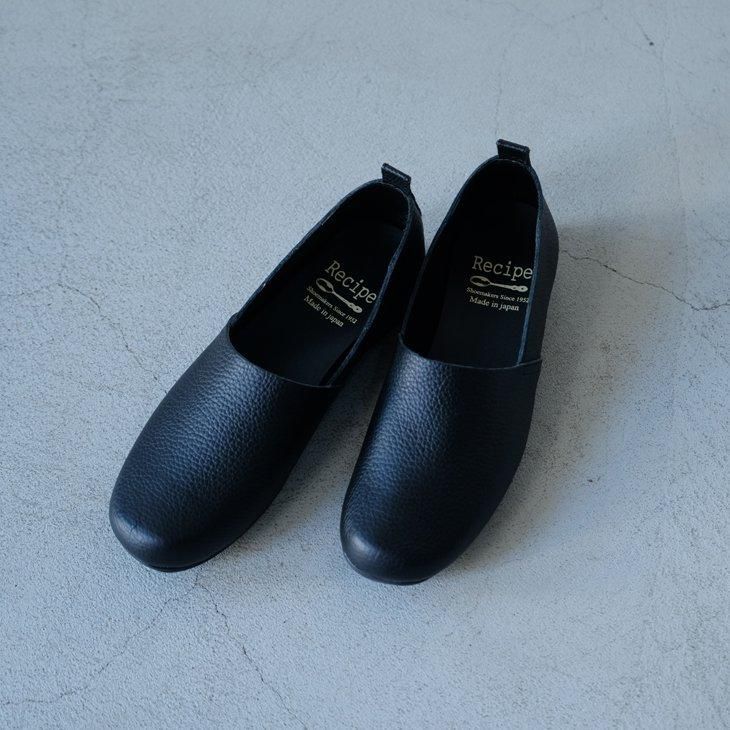 Recipe (レシピ) | Lカットスリッポン (black) size 36 約23cm | 靴