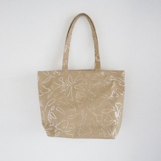 【SALE 20%オフ】canako inoue | garden / 〔usual 〕TOTE bag (beige) | バッグ お洒落 
