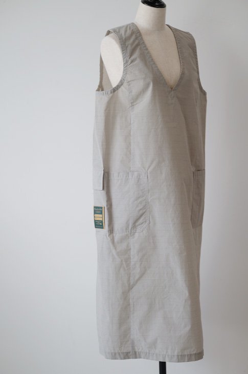 ASEEDONCLOUD | Handwerker | HW smock dress (light gray) | ワンピース アシードンクラウド  送料無料