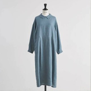 HEAVENLY (إ֥꡼) | FRENCH LINEN COLLARED PULLOVER ONEPIECE (smock green) | ̵  ԡ  ץ