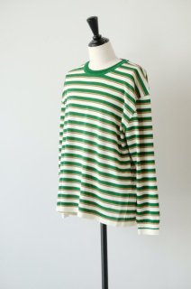 SALE 20%աASEEDONCLOUD | Jiyusou border T-shirt (green) | ȥåץ ɥ󥯥饦 