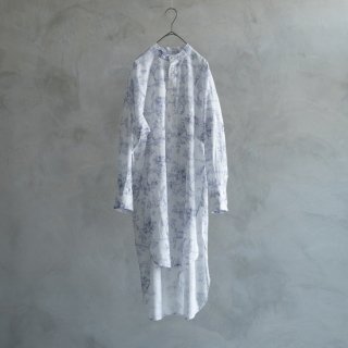 SALE 20%աthe last flower of the afternoon | 椯 Bosom shirt dress (blue x white) |  ȥåץ