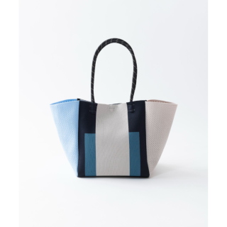 TRICOTE | BLOCK SIDE MESH BAG (blue) |  ̵ ȡȥХå 