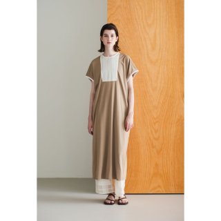 WHYTO. (ۥ磻) | DESIGN YOKE COCOON DRESS (khaki beige) |  ԡ ޯ