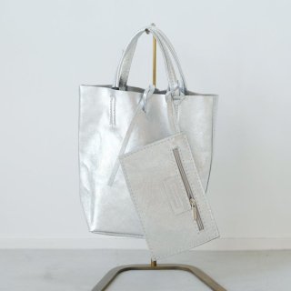 MARLON FIRENZE (ޡեĥ) | 2way Mini Tote Bag With Pouch (silver) | ȡȥХå Хå 2way ޯ
