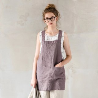 ڼȯ/Ǽ2not PERFECT LINEN | SHORT SQUARE CROSS LINEN APRON | ץ ̲ ȥ˥ ͥ