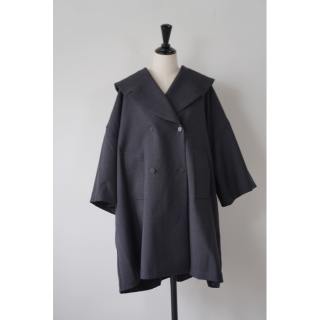 MANON (ޥΥ) | SHAWL COLLAR DOUBLE COAT (charcoal) |  㥱å  ޯ