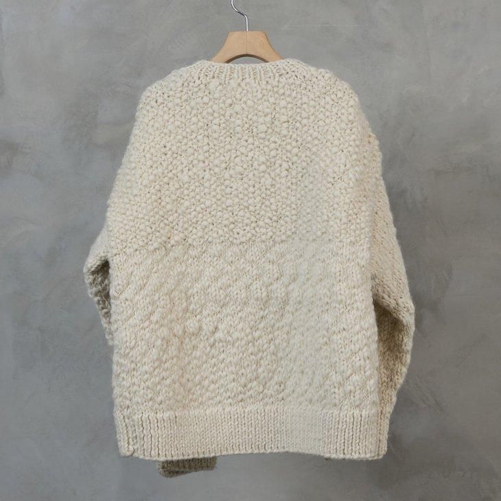 the last flower of the afternoon | 日々を紡ぐ / Knitted cardigan (エクリュ) | トップス  カーディガン お洒落