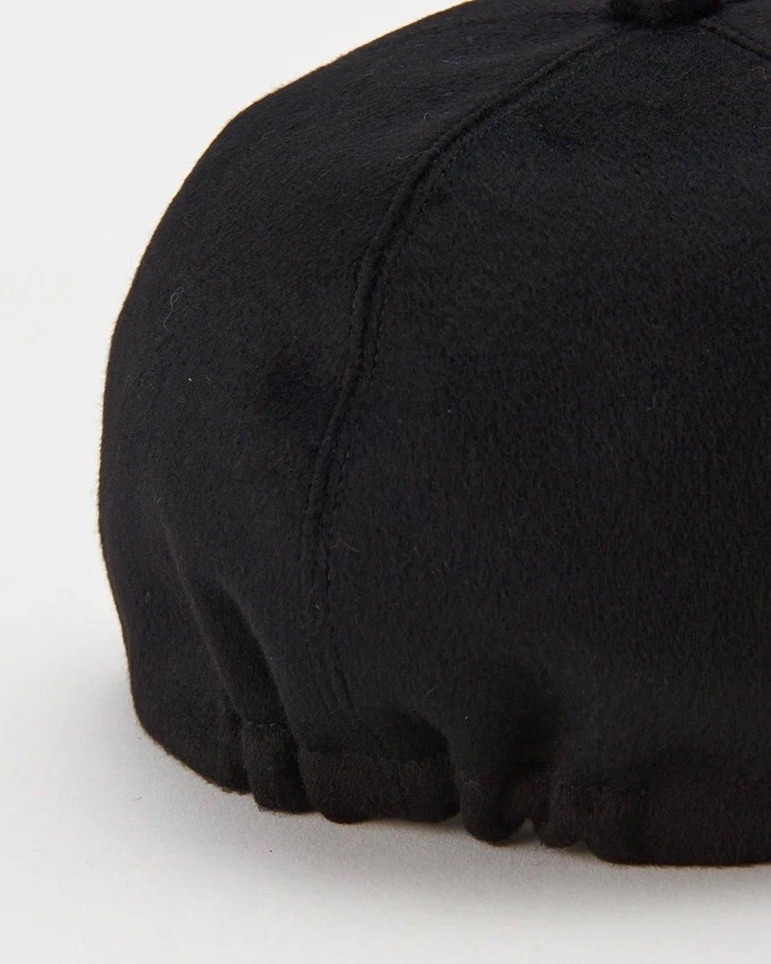 ブラックホワイト Lico.mam様 MYYY252813 Lambskin 6Panel Cap(F Black/ブラック): KIJIMA
