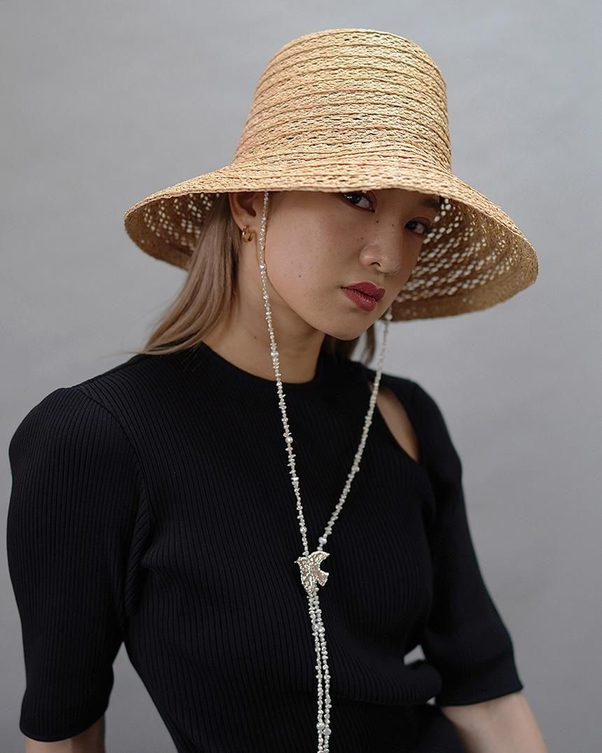 PREEK × KIJIMA TAKAYUKI CORD TIE NECKLACE(PEARL) - キジマ