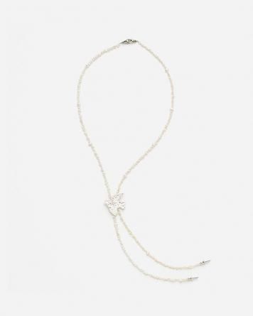 PREEK  KIJIMA TAKAYUKI CORD TIE NECKLACE(PEARL)