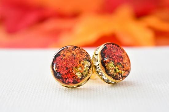 秋限定 紅葉 ピアス イヤリング Tanyu Colors 色 を楽しむアクセサリー 秋限定 紅葉 ピアス イヤリング Tanyu Colors 色 を楽しむアクセサリー