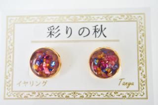 彩りの秋:イヤリング-e