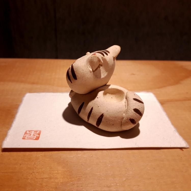 トラ猫アロマストーン - ふくろう・ねこ・ぶたの雑貨店