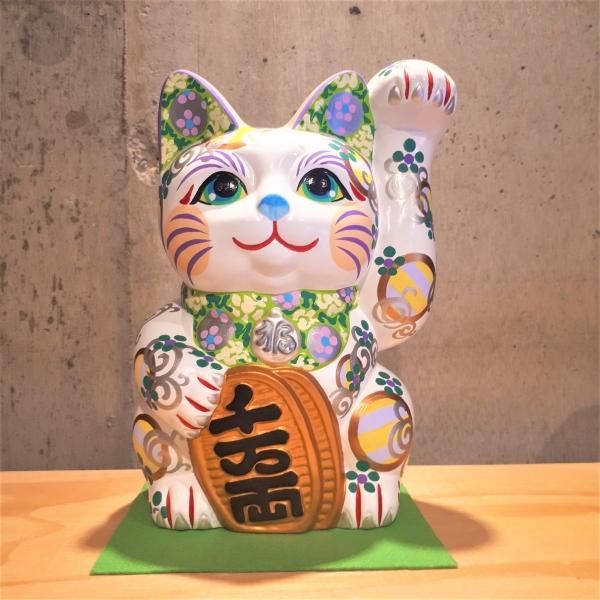 招き猫7号(安江美香作) - ふくろう・ねこ・ぶたの雑貨店 HooNyanBoo フーニャンブー 奈良 招き猫7号(安江美香作) - ふくろう・ねこ・ぶたの雑貨店 HooNyanBoo フーニャンブー 奈良