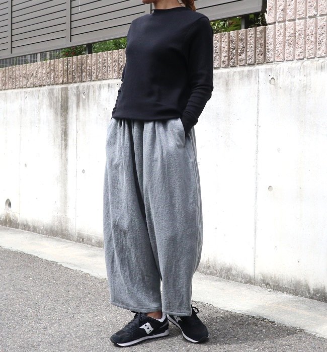 Ordinary fits BALL PANTS wool(GRY/BLK)  