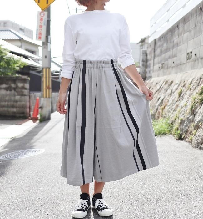 tamaki niime wide pants short cotton