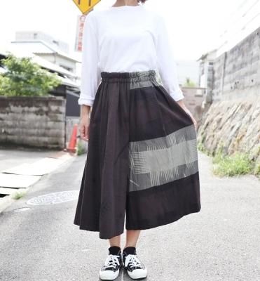 tamaki niime wide pants short cotton