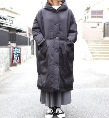 doux bleu エコダウンフードコート