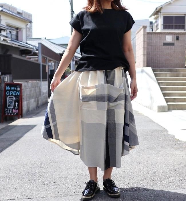 tamaki niime chotan skirt　cotton100%(BE)