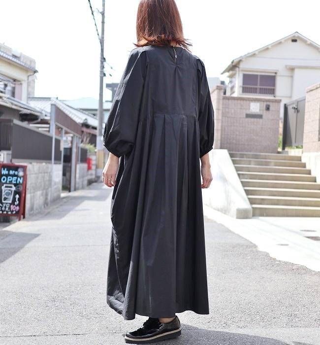 【美品】ユニヴァーサルティシュ/コットンタイプライターロングワンピース/ギャザー 美品】ユニヴァーサルティシュ/コットンタイプライターロング