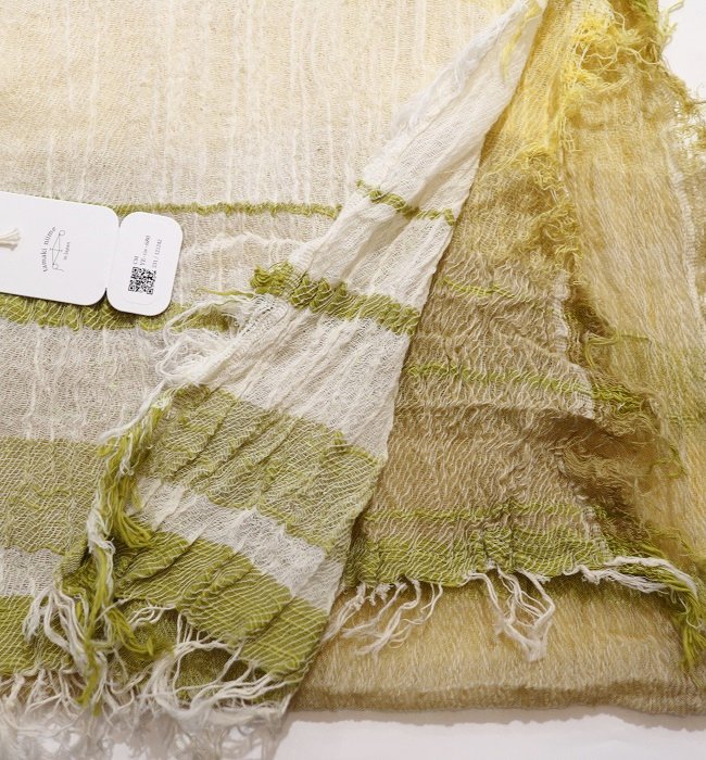 tamaki niime roots shawl middle cotton(YE) 