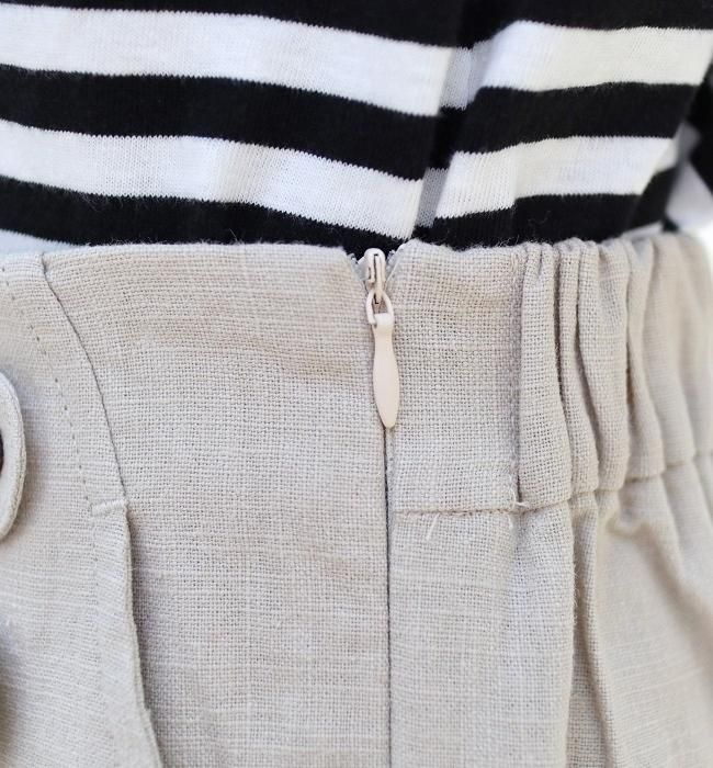 LE CIEL 綿麻マリンワイドパンツ