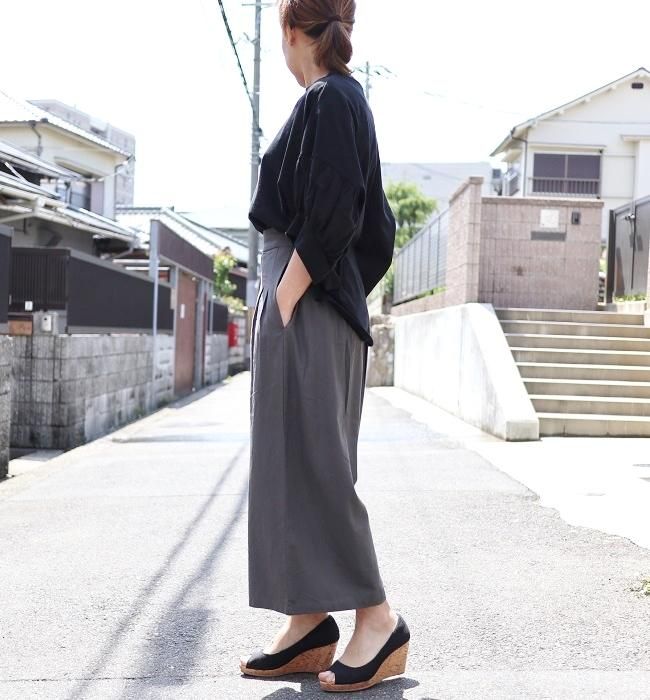 LE CIEL ルシエル ワイドタックパンツ -CORIETTO