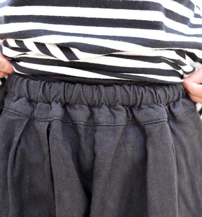 Ordinary fits BALL PANTS LINEN(OFF/BLK)