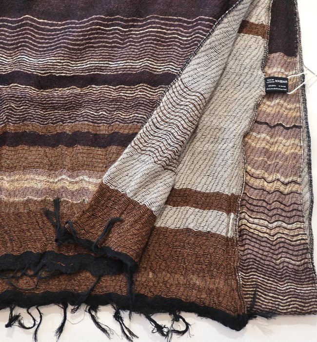 tamaki niime roots shawl woolcotton