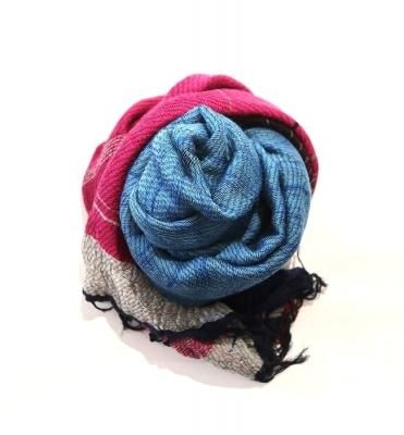 tamaki niime roots shawl wool×cotton