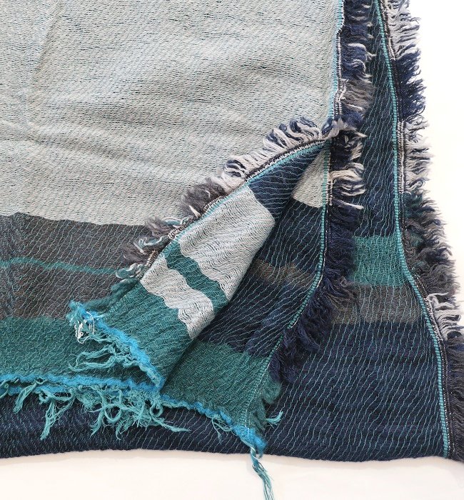 tamaki niime roots shawl woolcotton