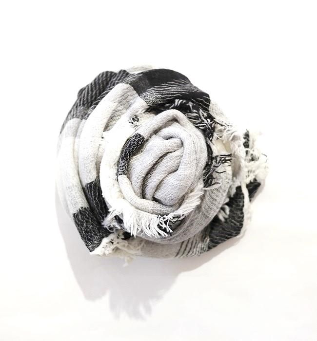 tamaki niime roots shawl wool×cotton