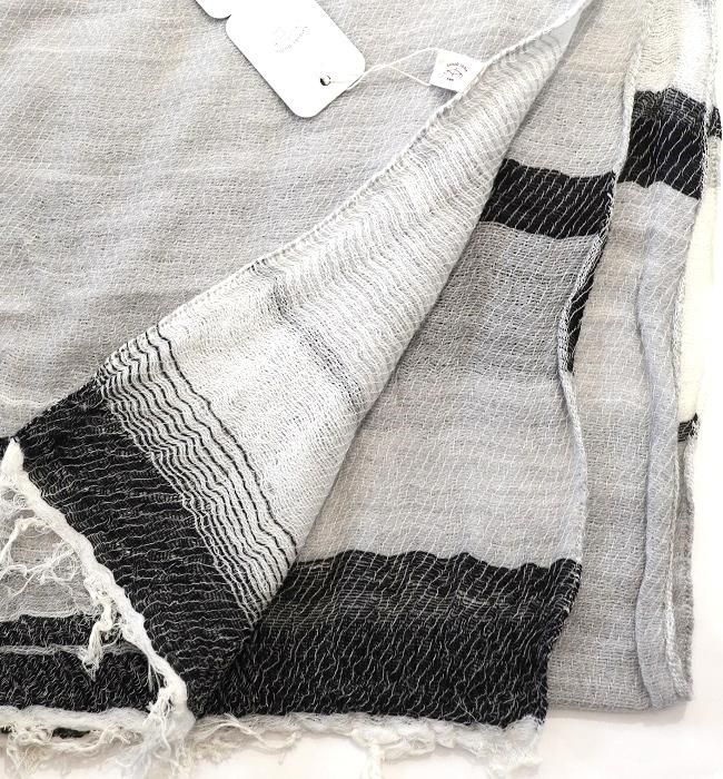 tamaki niime roots shawl wool×cotton