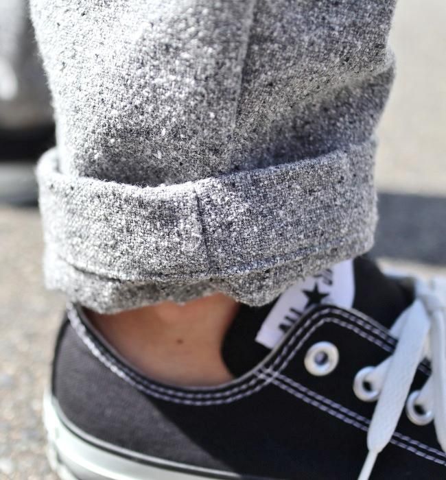 Ordinary fits PAJAMA PANTS(GRY/BLK)