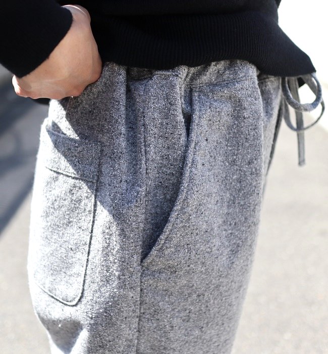 Ordinary fits  PAJAMA PANTS(GRY/BLK)