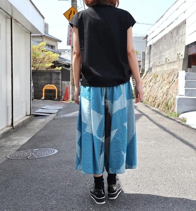 tamaki niime (タマキ ニイメ) wide pants (ワイドパンツ) ターコイズ