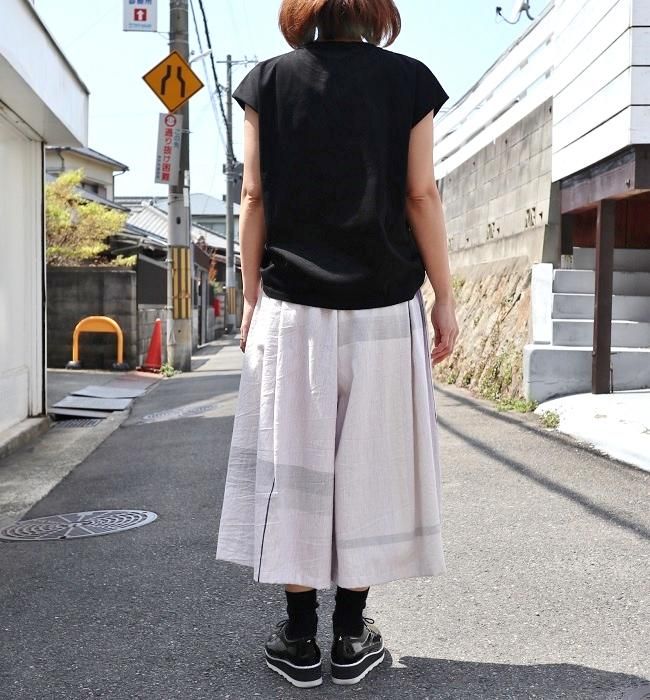 tamaki niime wide pants short cotton(WT,PL)