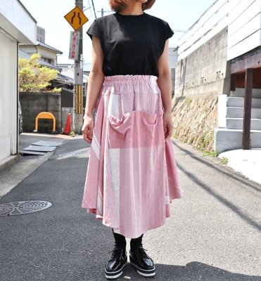 tamaki niime chotan skirt cotton(PK,WT)