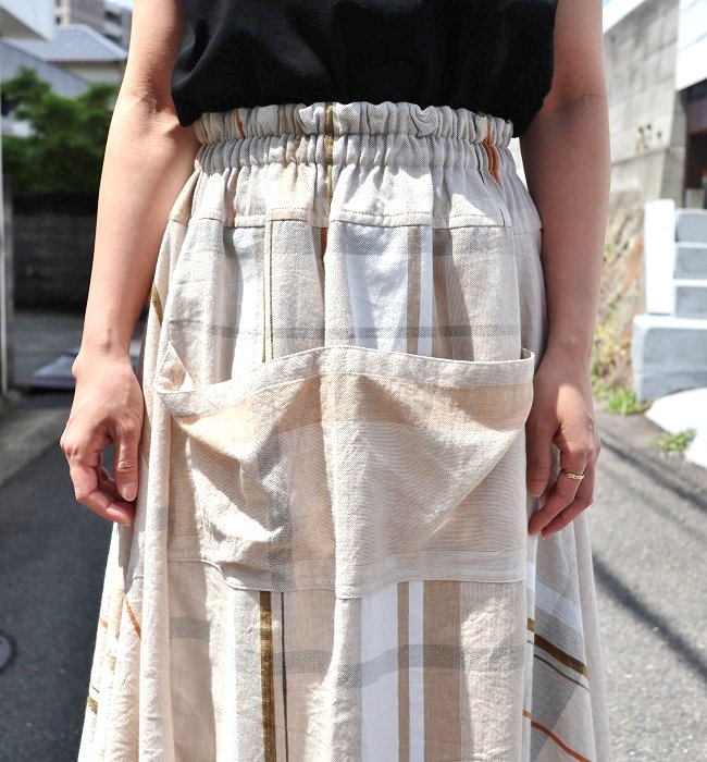 tamaki niime chotan skirt cotton(BE,KN)