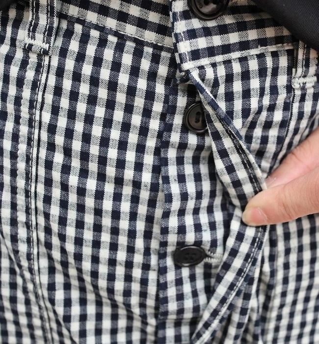 オーディナリーフィッツ JAMES PANTS ジェームスパンツ ギンガム