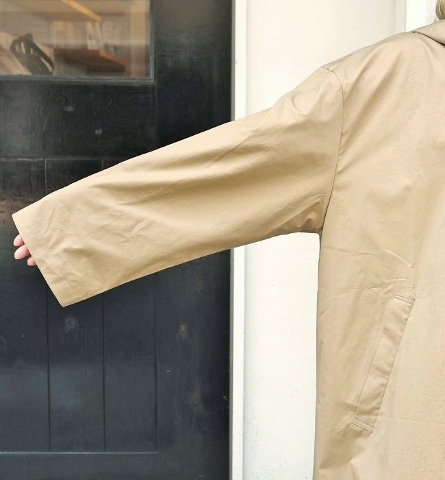 Commencement Hooded shirt coat (BEIGE)