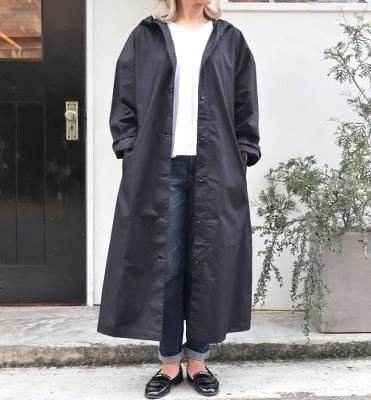 Commencement Hooded shirt coat(BLACK)