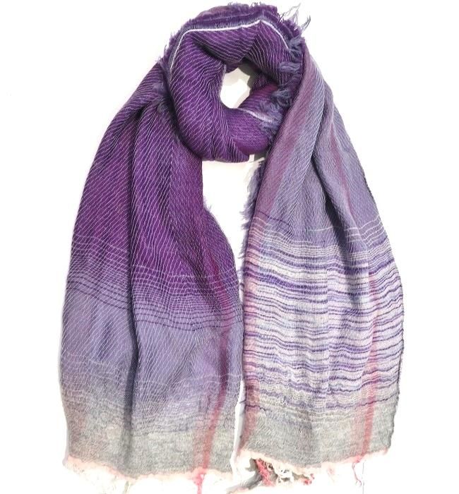 tamaki niime roots shawl middle(wool×cotton) PL/LPL