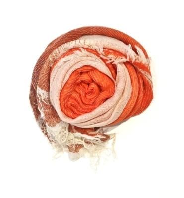 tamaki niime roots shawl middle(woolcotton) OR/WT