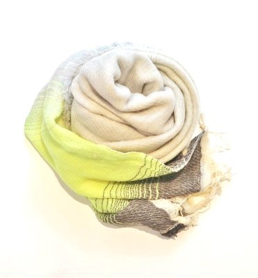 tamaki niime roots shawl middle(wool×cotton) LGY/YE