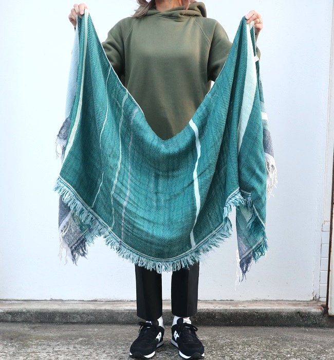 tamaki niime roots shawl middle(wool×cotton) TQ/WT